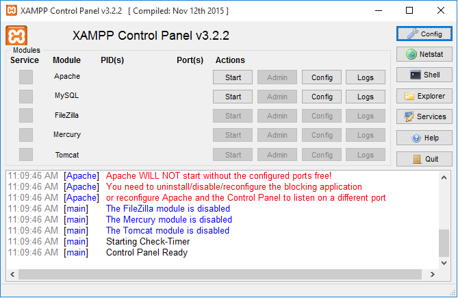 Как установить xampp на windows 7